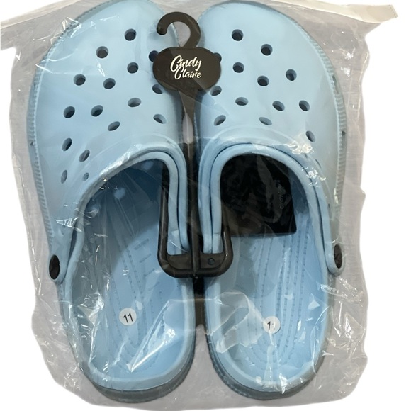 Shoes - Cindy Claire Light Blue Clogs